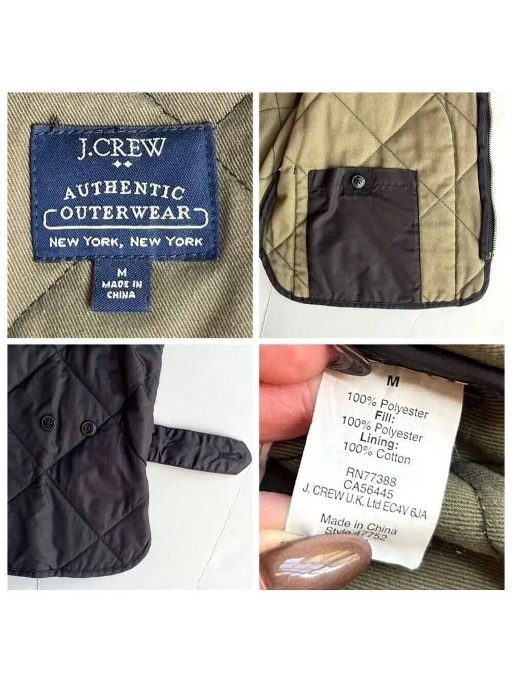 J. Crew Quilted Walker Vest